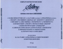 Glory Complete Score Special Offer Cd